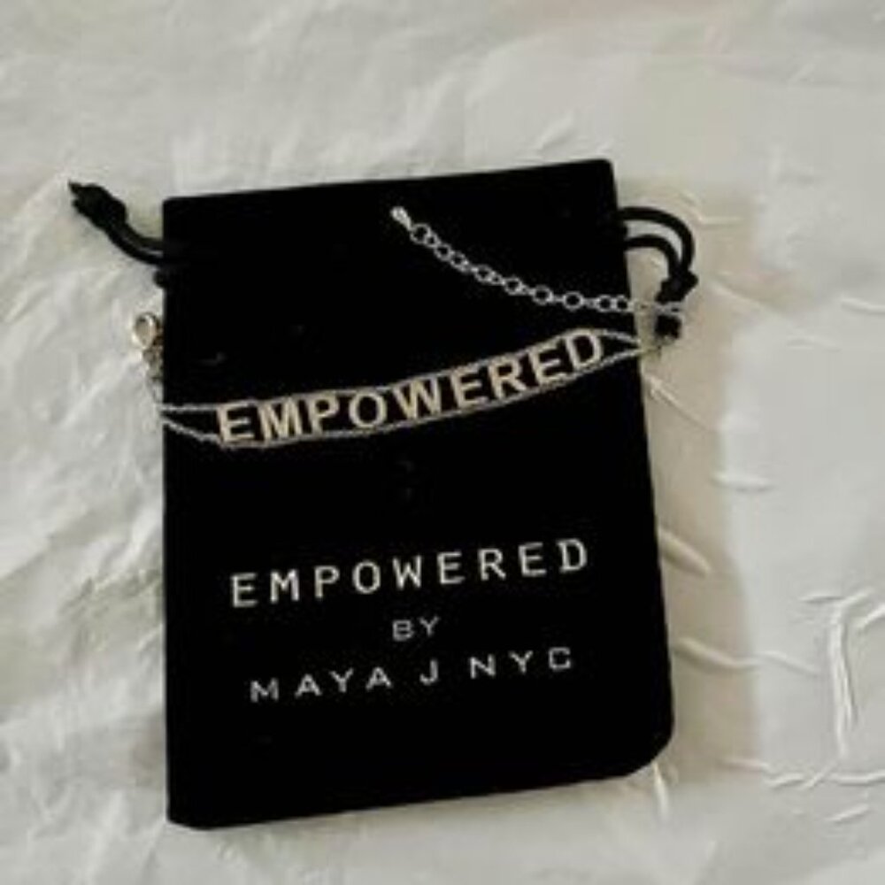 MAYA J NYC silver EMPOWERED bracelet, Oprah's favorite